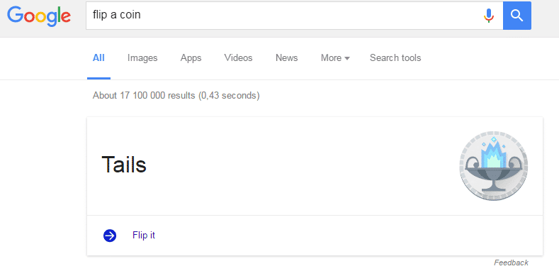Google Flip a Coin
