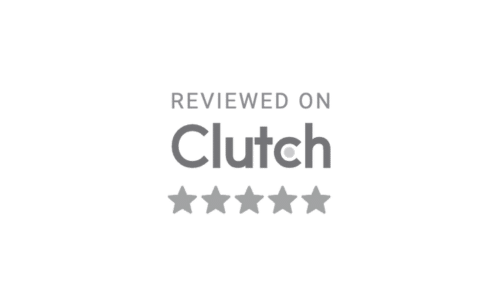 New Clutch Homapage Grey Reviewed On Logo